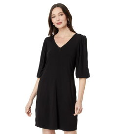 NIC+ZOE ニックゾー V-Neck Femme Sleeve Dress レディース