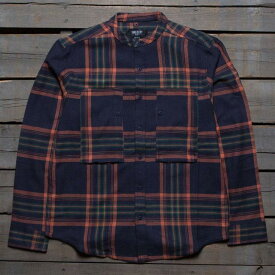 テンディープ 10 Deep Men Mandarin Workshirt (navy) メンズ