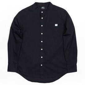 ベイト BAIT Men Mandarin Collar Button Up Shirt (black) メンズ