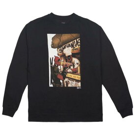 ベイト BAIT x Marvel Men Deadpool Chimichanga Crewneck Sweater (black) メンズ