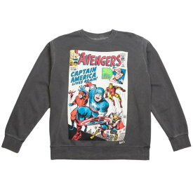 ベイト BAIT x Marvel Men Avengers Live Again Crewneck Sweater (black / pigment dyed) メンズ