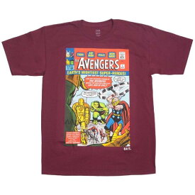 ベイト BAIT x Marvel Men Avengers - Earth's Mightiest Heroes Tee (burgundy) メンズ