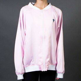 レイジーオーフ Lazy Oaf Women Don't Care Bear Bomber Jacket (pink) レディース