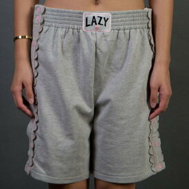レイジーオーフ Lazy Oaf Women Lazy Popper Shorts (gray) レディース