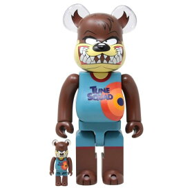 メディコム Medicom Space Jam A New Legacy Tasmanian Devil 100% 400% Bearbrick Figure Set (blue)