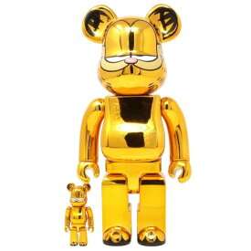 メディコム Medicom Garfield Gold Chrome Ver. 100% 400% Bearbrick Figure Set (gold)