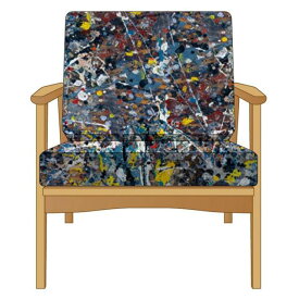 メディコム Medicom x Karimoku x SYNC x Jackson Pollock 2.0 Hizikake Chair (tan)