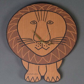 メディコム Medicom x Karimoku x SYNC x Lisa Larson Lion Wall Clock (brown)