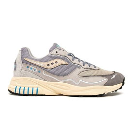 サッカニー Saucony Men 3D Grid Hurricane (gray / cream) メンズ