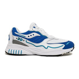 サッカニー Saucony Men 3D Grid Hurricane (white / royal) メンズ