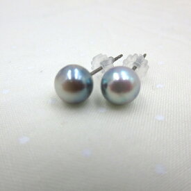 ピアス アコヤ真珠 約7.1mm玉 チタンポスト シリコンキャッチ パール 金属アレルギー対応 カジュアル 冠婚葬祭 お守り アクセサリー ジュエリー 一粒ジュエリー シンプル