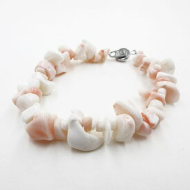 【店長おススメ！】 ミッド珊瑚 ブレスレット 白 ピンク さんご サンゴ コーラル sango coral 本珊瑚 無染色 宝石珊瑚 お守り アクセサリー ジュエリー ギフト プレゼント シンプル