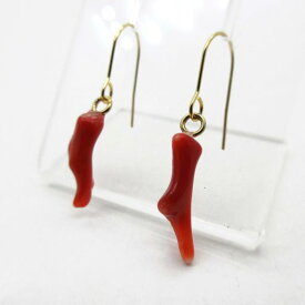 血赤珊瑚 ピアス 枝 カラーグレード4.0 揺れる 土佐沖 SUS316 金属アレルギー対応 さんご サンゴ コーラル sango coral 本珊瑚 無染色 宝石珊瑚 高知県産 お守り アクセサリー ジュエリー ギフト プレゼント シンプル