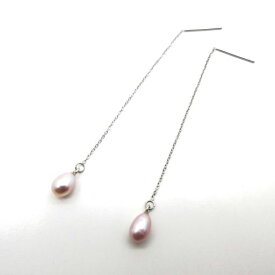 【店長オススメ！】 淡水真珠 ピアス SUS316 パール 揺れる カジュアル お守り アクセサリー ジュエリー ギフト プレゼント シンプル 金属アレルギー対応