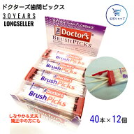 ドクターズ 歯間ピックス ブラッシュ ピックス 40本入×12 セット 予防 オーラルケア 弾力性 極細 ピック…
