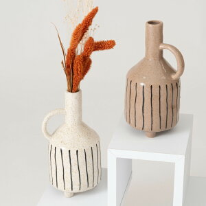 【期間限定 P2倍】フラワーベース 花瓶 花びん かびん フラワースタンド 陶器 北欧 おしゃれ ドライフラワー シンプル 艶 生花 枝物 卓上 床置き 陶器製 和モダン モダン レトロ ベーシック