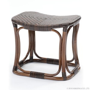 【期間限定 P2倍】ラタン手編み スツールWAHOO スツール 職人手編みによるコンパクトな籐椅子 座面が網代編みで弾力と通気性に優れたチェア C427KA ラタンチェア 脱衣所 ラタン 籐製 洗面所 脱