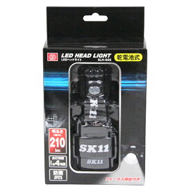 乾電池式LEDヘッドライト SK11 SLH-005 乾電池式のLEDヘッドライトです。暗い場所での点検、検査作業や夜間の歩行、レジャー、夜釣り、登山など。 BFJ1038947