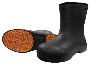 【期間限定 P2倍】安全靴 軽量 洗える ブーツ ラバーブーツ 黒 ブラック ショートブーツ 丸洗いOK 防水 雨具 動きやすい 履きやすい 業務用 作業靴 工場 水回り メンズ レディー 男女兼用 カバ