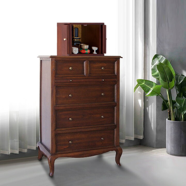 イタリア製 アンティーク 猫脚 チェスト 4段収納 コンソール 磨ぐ 