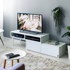 すぐに使える【完成品】 テレビ台 幅100cm～180cm コーナー テレビボード ローボード 北欧 伸縮 nordico ノルディコ 木目 幅100 ブラウン おしゃれ リビング収納 オシャレ 配線 150 脚 幅120cm 32型 モダン 42インチ 32インチ 収納 40型 引き出し 約奥行40cm 約高さ40cm Re