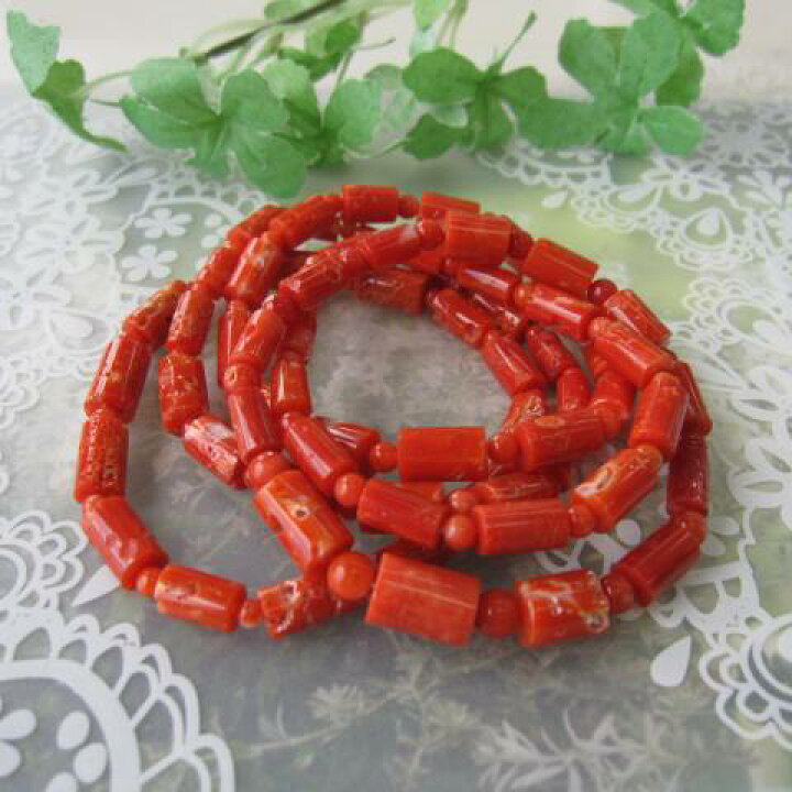 楽天市場】日本・高知産赤珊瑚 ナチュラルブレスレット 『宝石サンゴ  