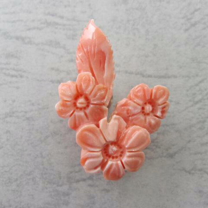 楽天市場】ピンク珊瑚 美しい菊の花 ピンタック ピンブローチ G.SILVER 