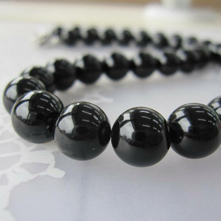 楽天市場】黒珊瑚 ネックレス （10mm） G.SILVER 葬儀 喪服 フォーマル 