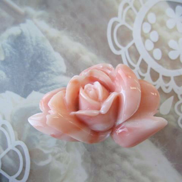 楽天市場】ピンク珊瑚 薔薇の花の彫り帯留め 着物 浴衣 和装小物 