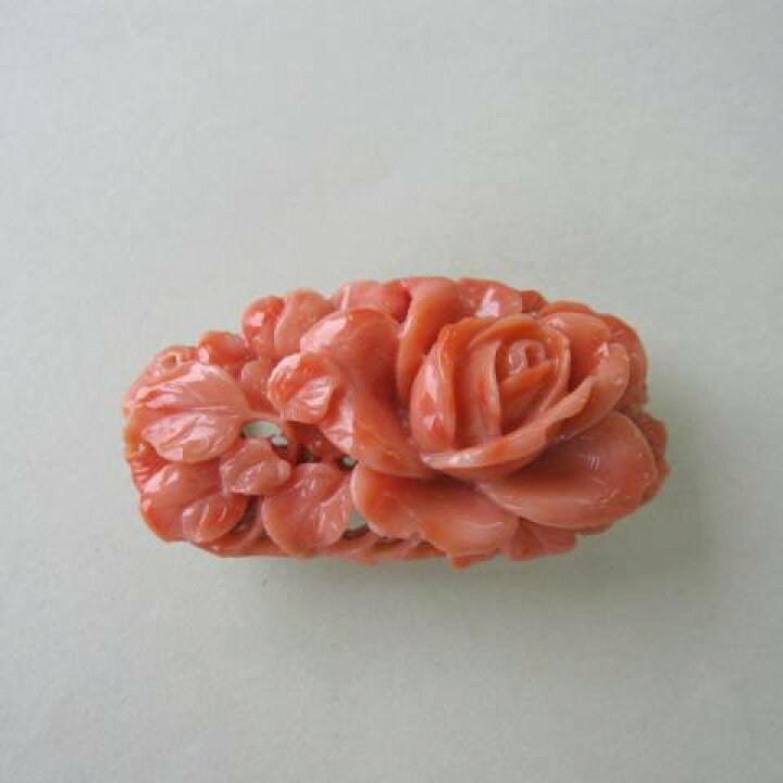 楽天市場】ピンク珊瑚 薔薇の花の彫り帯留め SILVER 着物 浴衣 和装  