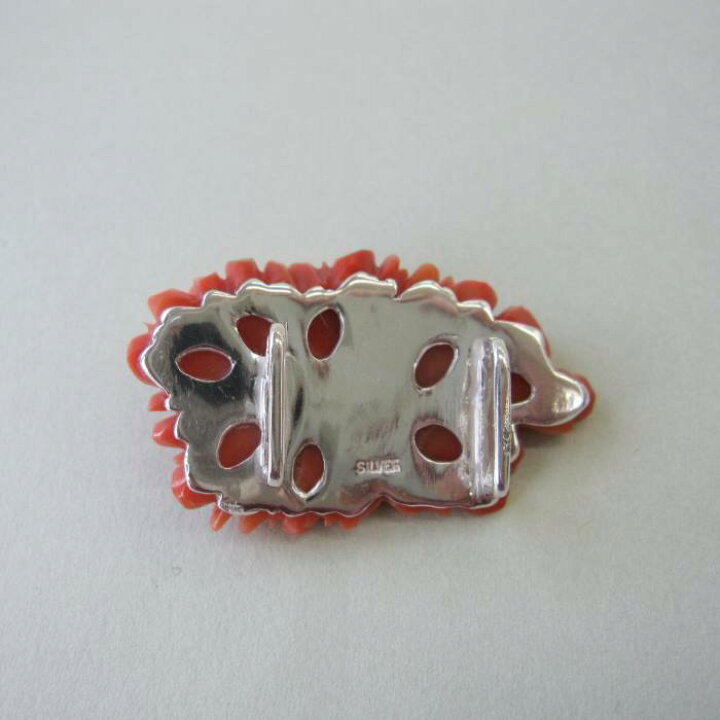 楽天市場】日本・高知産赤珊瑚 美しい牡丹の花の彫り帯留 SILVER 