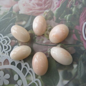 ピンク珊瑚 オーバルパーツ 手作り アクセ 『宝石サンゴ』 珊瑚婚 還暦 誕生日 御祝 厄除 御守 3月の誕生石 ギフト プレゼント 結婚35周年 珊瑚職人