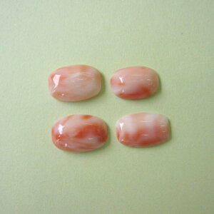 ピンク珊瑚 オーバルルース パーツ 手作り アクセ 宝石サンゴ 珊瑚婚 還暦 誕生日 御祝 厄除 御守 3月の誕生石 ギフト プレゼント 結婚35周年 珊瑚職人