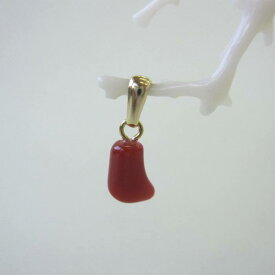 日本 高知産赤珊瑚 プチペンダントトップ 真鍮 『宝石サンゴ』 珊瑚婚 還暦 誕生日 御祝 厄除 御守 3月の誕生石 ギフト プレゼント 結婚35周年 珊瑚職人