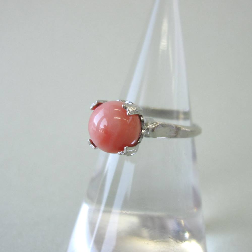 楽天市場】ピンク珊瑚のリング 指輪 （7.5～7.8ミリ） G.SILVER 『宝石