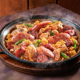 【バーベキュー 冷凍】【男性に人気】スペイン産栗豚とチョリソーのパエリア2人前 / 冷凍惣菜 スペイン料理　ディナー　レストランの味　ビールに合う　温めるだけ　レンチンごはん