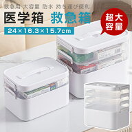 ＼P5倍+5%OFFクーポン／救急箱 薬箱 救急セット 防水防塵 コンパクト 畳める ハンドル付き 仕切り 収納ボ…