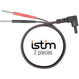 iStim公式 交換用 導子コード 2本セット 台湾製 EV-820 EV-804 EMS IFユニット 低周波 マッサージ機 マッサージ器 筋トレ EMS用