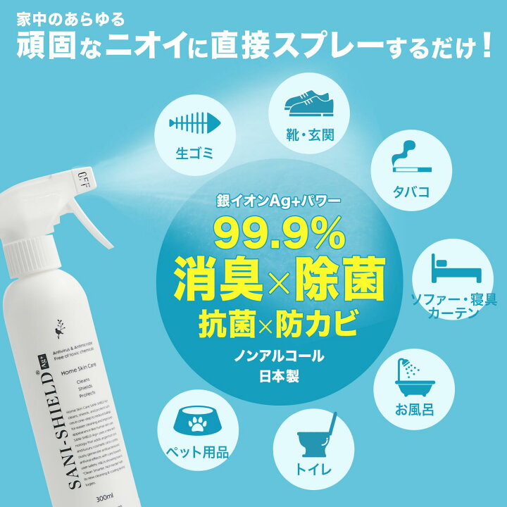 楽天市場】楽天総合1位 サニーシールドAg+300mlトリガー付1本＋詰替 
