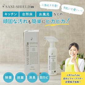 【古堅純子プロデュース】サニーシールドAg+ 300mlトリガー付 化粧箱入 ギフト 中性 抗菌コーティング 除菌 消臭 脱臭 手に優しい 安心安全 古堅純子 銀イオン配合 アルコールフリー ウイルス除菌 対策 マルチクリーナー キッチン周り 冷蔵庫内 レンジ内掃除