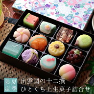 お中元 ギフト スイーツ 和菓子 お菓子 夏ギフト 御中元『夏季限定 出雲国の十二撰 ひとくち上生菓子詰合…