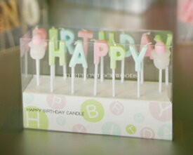 誕生日ケーキ・バースデーケーキにハッピーバースデーキャンドル！