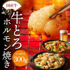 国産 牛とろホルモン (小腸) 300g ホルモン 焼肉 ホルモン焼き もつ焼き 牛もつ おつまみ 牛モツ 牛ホルモン 味噌 焼き肉ギフト お肉のギフト 焼肉用肉 食品お肉 美味しい お取り寄せグルメ bbq 焼くだけ 味付 冷凍 ギフト ホルモン 焼肉 お中元 夏ギフト