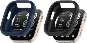 Amazfit Bip 6 �Ή� �p �P�[�X �J�o�[ �\�t�g �V���R���� �v���e�N�^�[�J�o�[ YAJOJO���� �Ռ��z�� �S�ʕی� �����ȒP ���ϋv �����ȒP �t�C�����Ȃ�(�u���[�{�u���b�N)