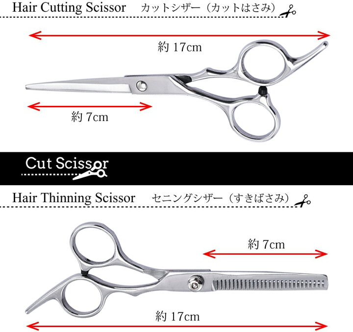 楽天市場】散髪 すみバサミ ヘアカット カットハサミ すきばさみ 