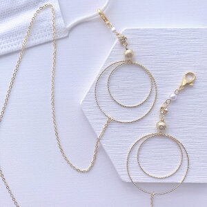 マスクネックレス マスク マスクチェーン マスクネックレス ネックレス ハンドメイド 手作り オリジナル 金属アレルギー メガネチェーン メガネネックレス