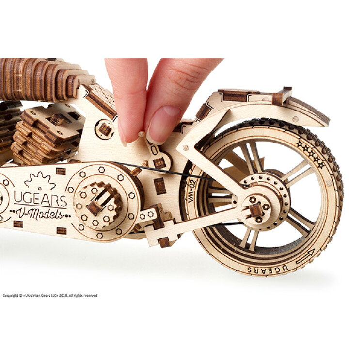 楽天市場】ユーギアーズ 組み立て遊べる木製キット バイク VM-02 1個 : 産経ネットショップ