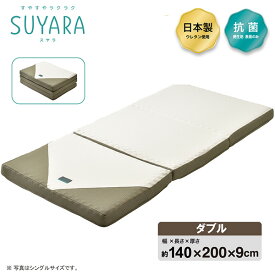 西川 SUYARA(スヤラ) ウレタンマットレス 三つ折り ダブル 246010524 1枚