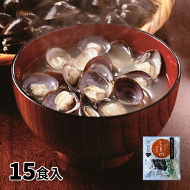 平野缶詰 島根県宍道湖産大和しじみの味噌汁（殻付き） 15食セット 1セット（15食入）