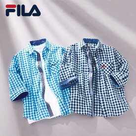フレンドリー FILA(フィラ) 7分袖ギンガムチェックシャツ 958051 1枚
